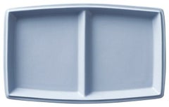 シャンブル23cm長角二つ仕切りプレート(Cブルー)