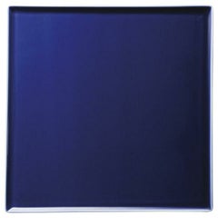 ラルジュ23cmスクエアプレート(ツヤブルー)