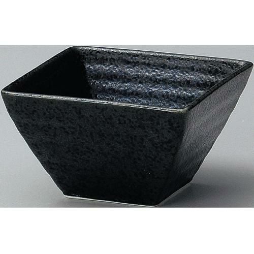 小鉢 【正角鉢8cm黒耀】 6-65-11 幅80mm×奥行80mm×高さ47mm 10個入/業務用食器