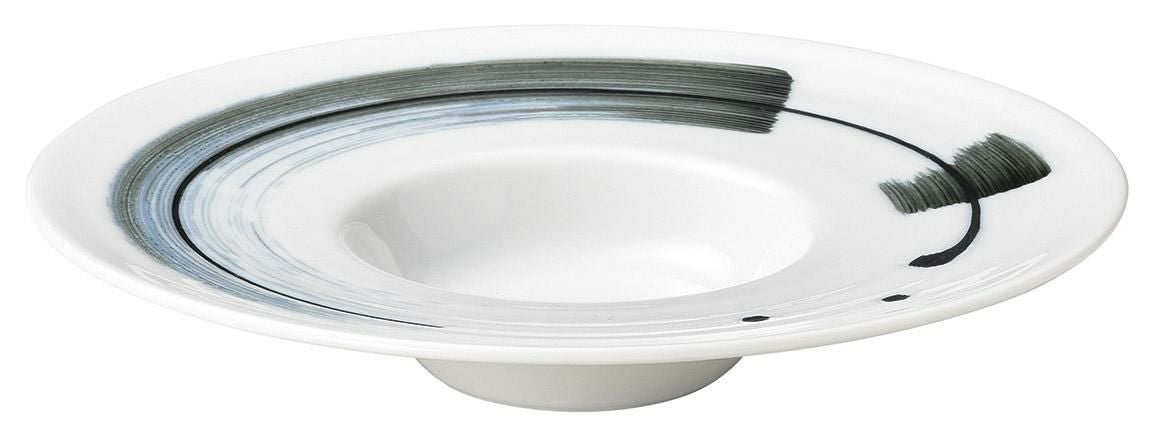 グラｼア墨淡24cm平型スープ(墨淡)