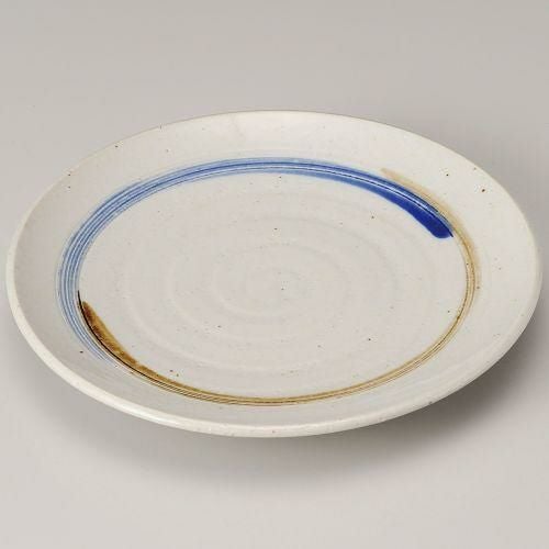 櫛目二色渦丸8.0皿 φ25×3.6cm 176-159