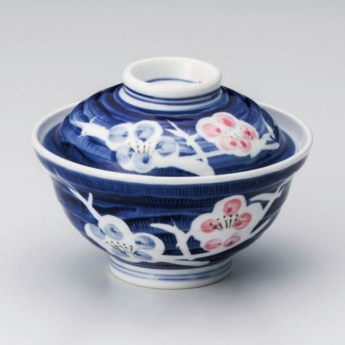 二色梅蓋丼 φ15.5×11.3cm 341-069