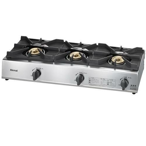 【テンポス】卓上ガステーブル 3口 RSB-306A 幅738×奥行275×高さ151mm
