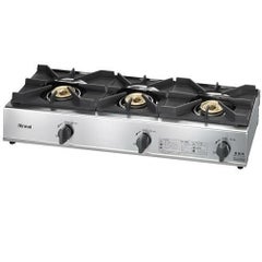 【テンポス】卓上ガステーブル 3口 RSB-306A 幅738×奥行275×高さ151mm