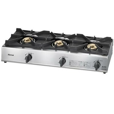 【テンポス】卓上ガステーブル 3口 RSB-306A 幅738×奥行275×高さ151mm