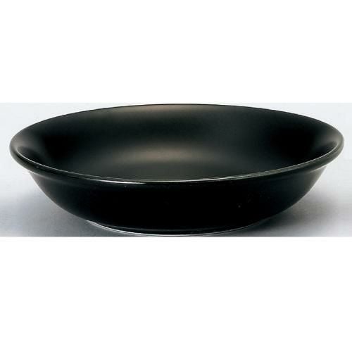 アジアン 14cm 深皿 黒マット /10枚入