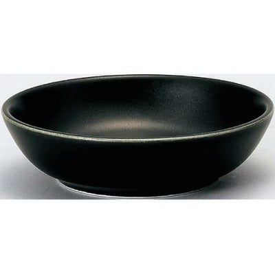アジアン 10cm 深皿 黒マット /グループB