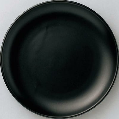 アジアン 27cm 皿 黒マット