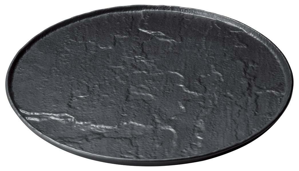 メテｵ26cm切立サークルプレート(ハマなし) BK