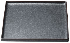 悠玄24cm浅口切立正角皿