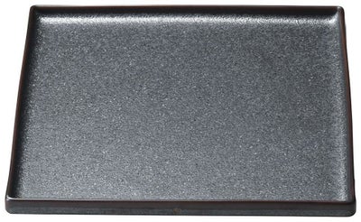 悠玄24cm浅口切立正角皿