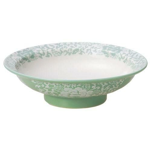 ヒスイぼたん7.0丸高台皿 21.5×6cm 591-649