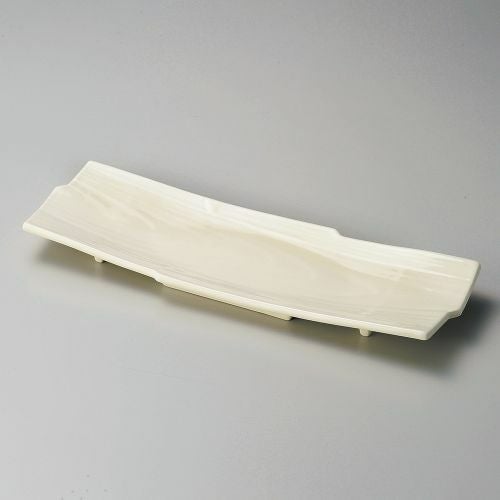 定窯木目尺三寸長皿 39.5×13×3.4cm 156-069