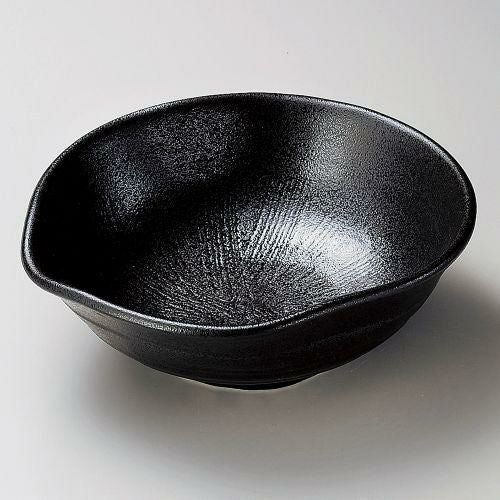 黒緑片口大鉢 22×21×7.5cm 254-129