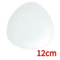 トライアングル 12cm 小皿 Triangle White