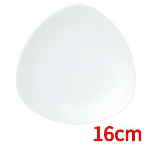 12-30-7 トライアングル 16cm 中皿 Triangle White /10枚入/洋食器16.3×2.3(cm)