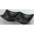 14cm 二連皿 黒耀/業務用