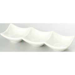 20cm 三連皿 粉引/業務用