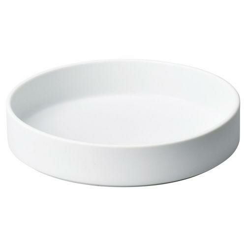 硬質結晶・白マット20cm切立深皿 φ20.2×4cm 470-139