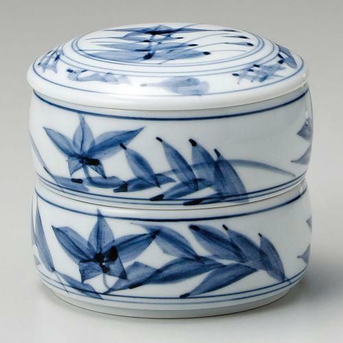 古染桔梗二段重(中) φ9.6×8.8cm 288-319