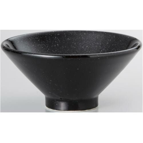 天河 切立15cmライス碗 黒御影 10個入