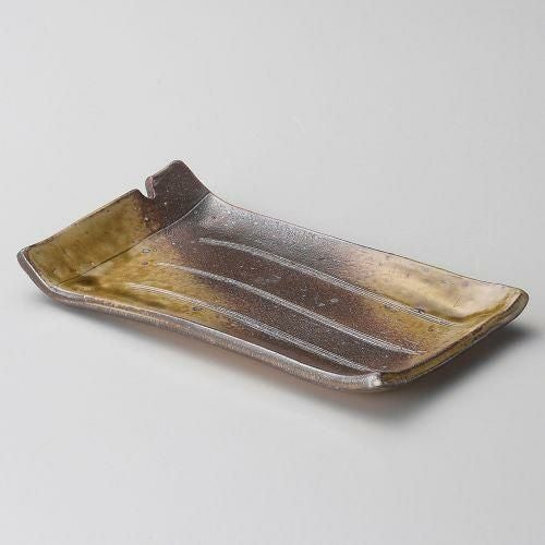 備前風串取り皿(大) 20×11×2.5cm 143-179