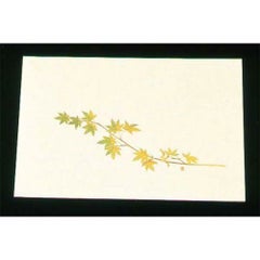 尺三 懐石まっと クリーム(100枚入)WSS-9 グリーンもみじ