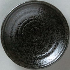 丸皿 鳴門 3.0寸皿黒耀10枚入  (業務用)/グループB