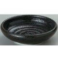 丸皿 鳴門 3.0寸深皿黒耀10枚入  (業務用)