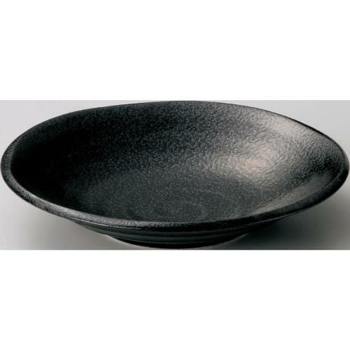 丸皿 鳴門 7寸深皿黒耀10枚入/宴会単品食器//小物送料対象商品