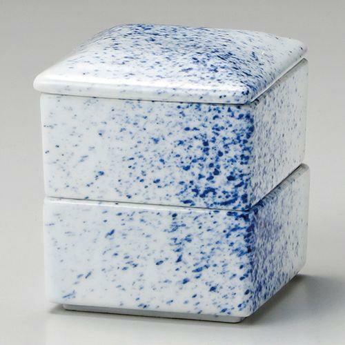 吹墨四角二段重 6.8×8cm 288-229