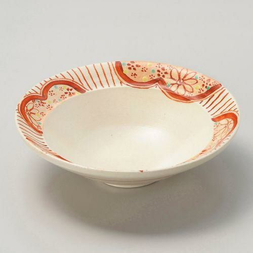 赤絵小町5.5平鉢 φ17.2×5cm 037-089