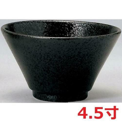 有明 切立深口4.5丼黒耀10個入