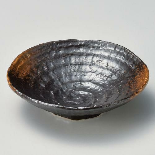 やきしめろくべ型5.0浅鉢 φ15.2×4cm 045-169