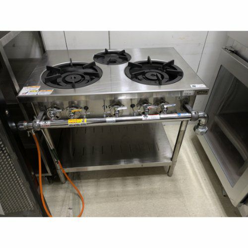現状品 業務用 ガスレンジ LPガス用 タニコー NR0921 間口(横幅）約90cm 中古 tanico 苫小牧西店 tenpos_2500008440689
