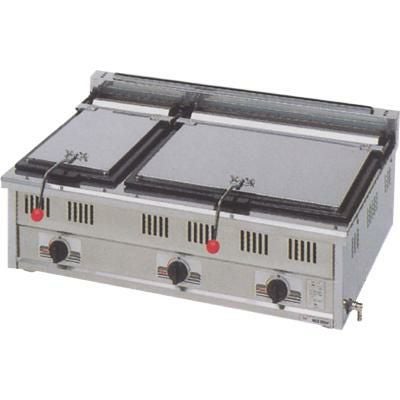【マルゼン】ガス餃子焼器 スタンダードシリーズ MGZ-096W 幅900×奥行600×高270(mm)