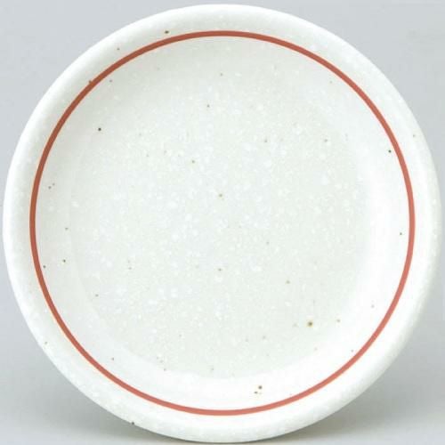 白鳳 粉引赤ライン 13cm皿 10枚入
