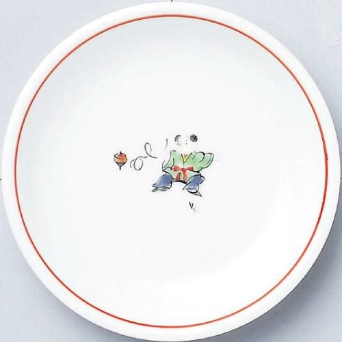 皿 色絵唐子 13cm皿 10枚入