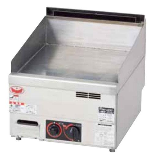 【マルゼン】ガスグリドル サーモスタット付 MGG-046TB 幅450×奥行600×高さ300mm