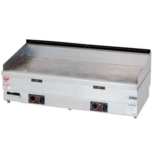 【マルゼン】ガスグリドル サーモスタット付 MGG-126TB 幅1200×奥行600×高さ300mm
