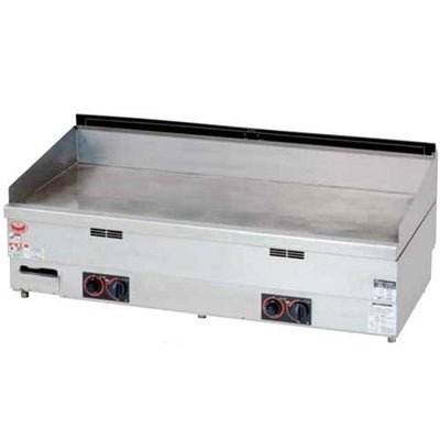【マルゼン】ガスグリドル サーモスタット付 MGG-126TB 幅1200×奥行600×高さ300mm