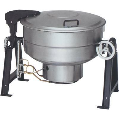 業務用/新品】【マルゼン】ガス回転釜 110L 鋳鉄製 MKGS-T110 幅1360