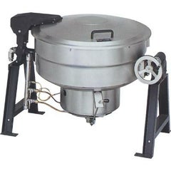【マルゼン】ガス回転釜 80L クラッド製　MKGS-CH080 幅1310×奥行917×高さ780mm【送料別途見積】