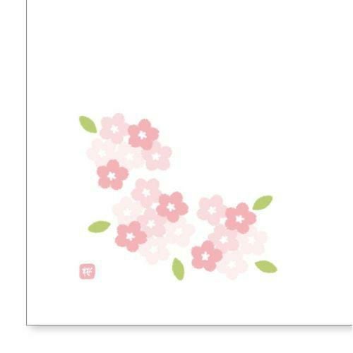 シート 【和紙テーブルマット「花日和」Sサイズ(100枚入)A-3-4「桜」】 A-3-4/