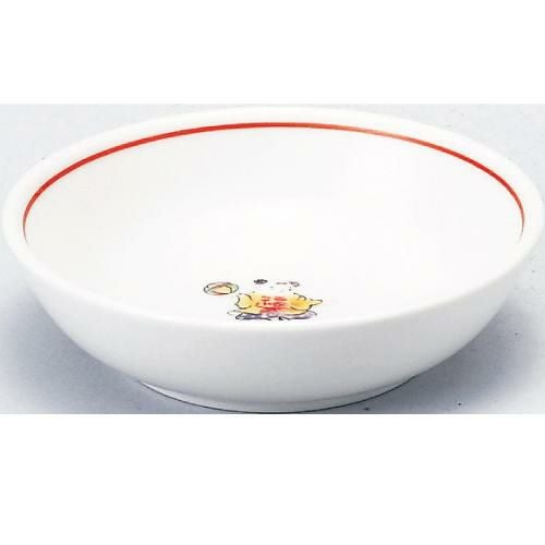 皿 色絵唐子 10cm深皿 10枚入