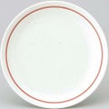 白鳳 粉引赤ライン 16cm皿