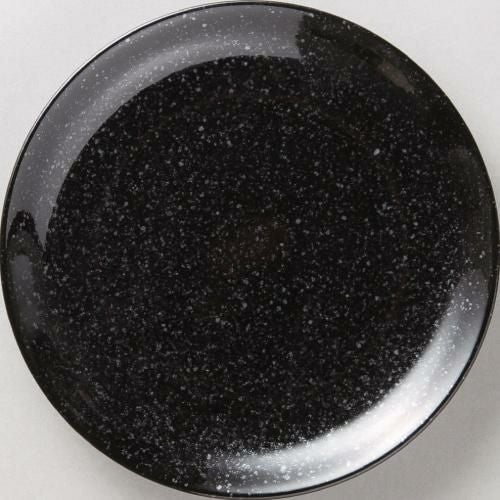 黒中華 メタ玉19cm皿黒御影 10枚入/業務用食器