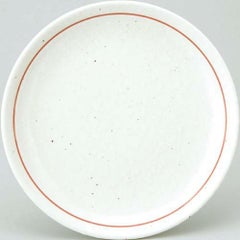 白鳳 粉引赤ライン 19cm皿