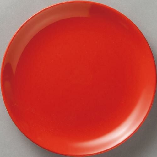 紅中華 メタ玉19cm皿赤10枚入