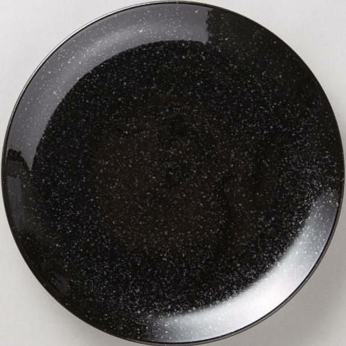 黒中華 メタ玉24cm皿黒御影 10枚入/業務用食器